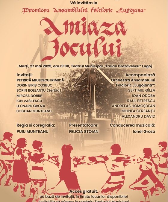 „Amiaza Jocului” – O seară cu dor, joc și cântec 🪕🌾